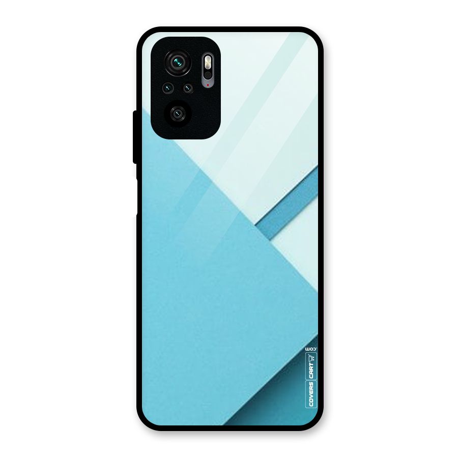 Material Design Glass Back Case for Redmi Note 10S