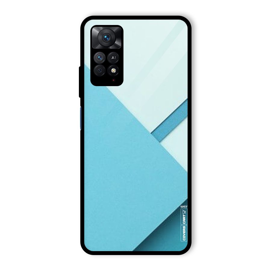 Material Design Glass Back Case for Redmi Note 11 Pro