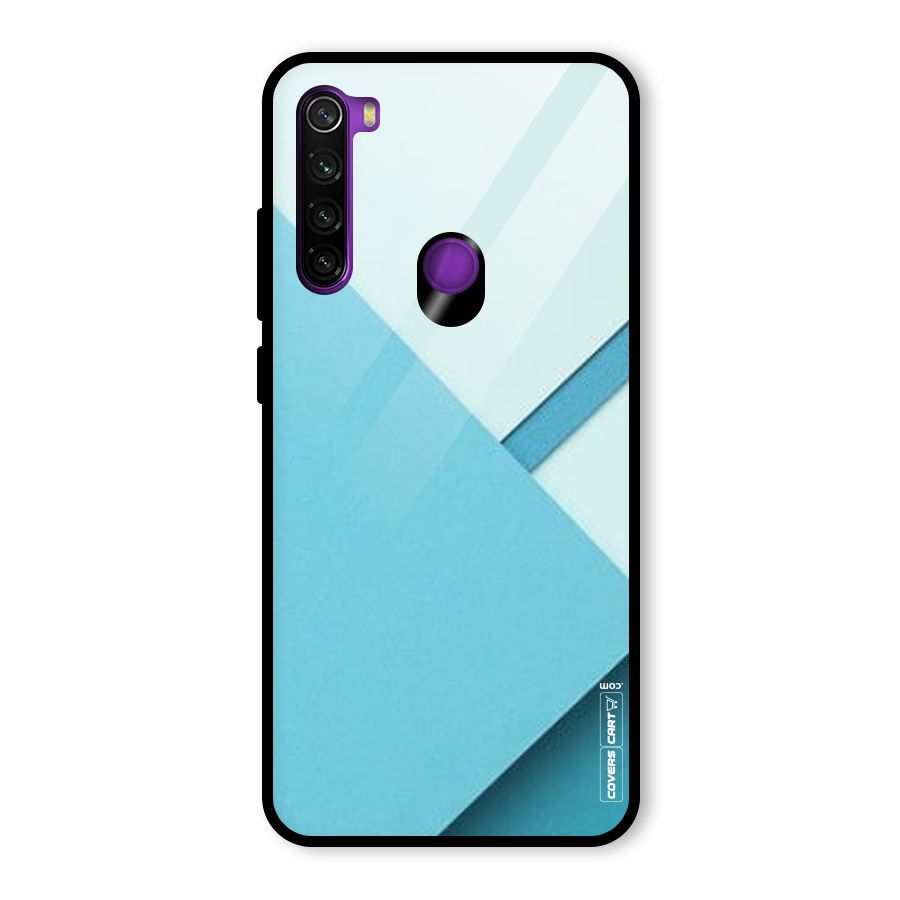 Material Design Glass Back Case for Redmi Note 8