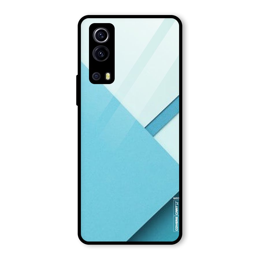 Material Design Glass Back Case for Vivo iQOO Z3