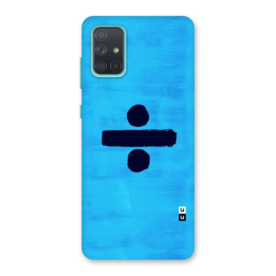 Math And Blue Back Case for Galaxy A71