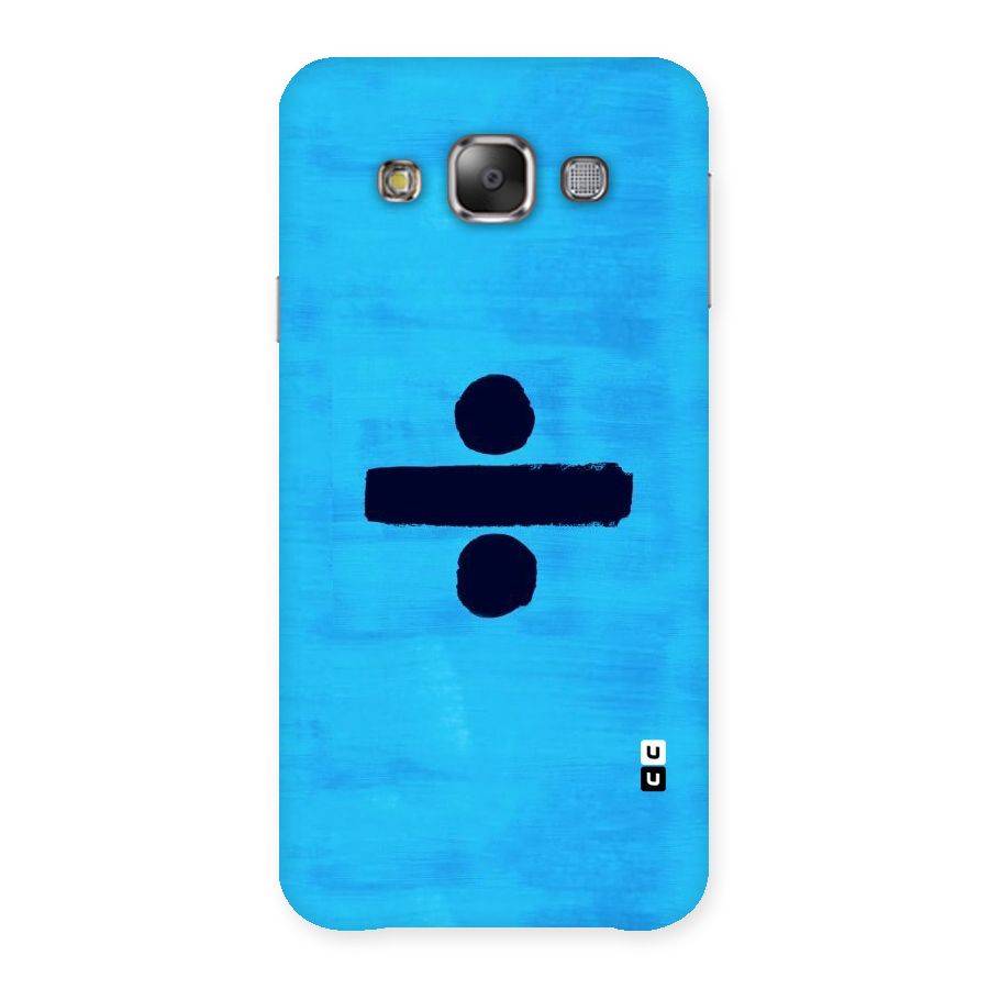 Math And Blue Back Case for Galaxy E7