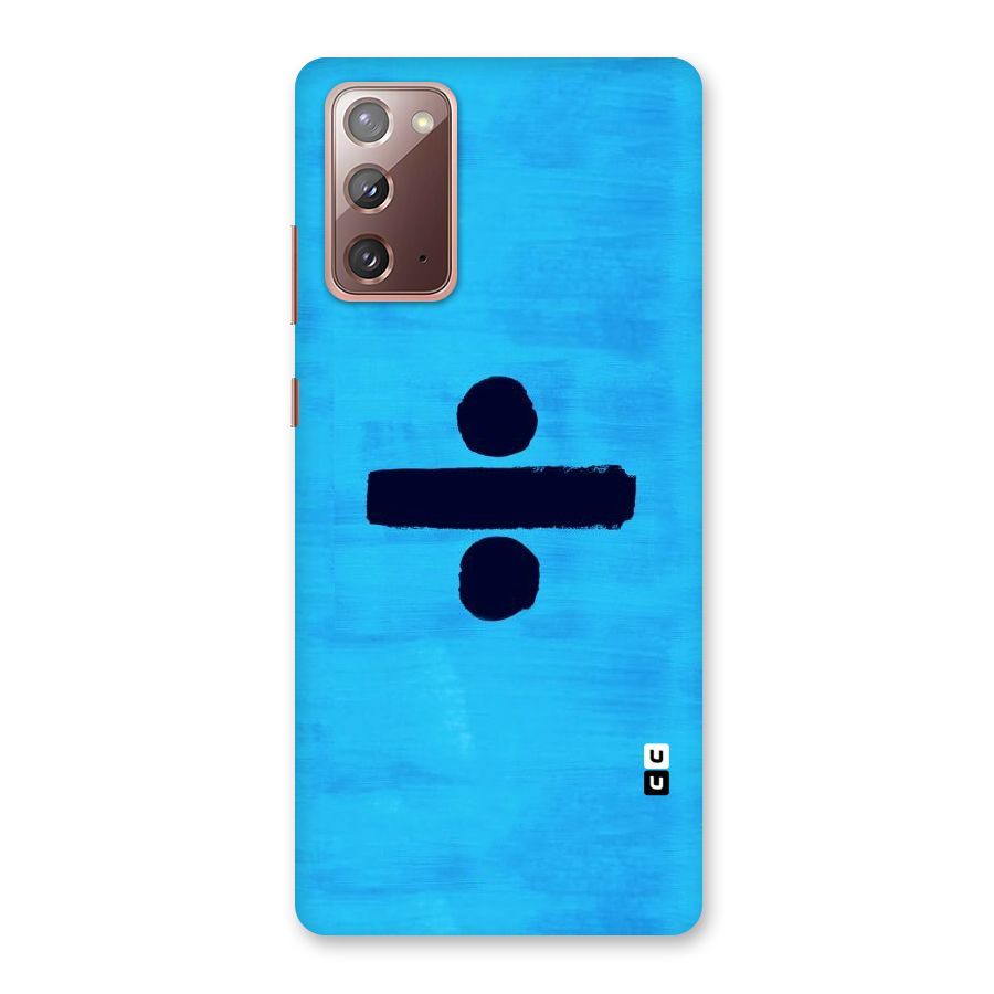 Math And Blue Back Case for Galaxy Note 20