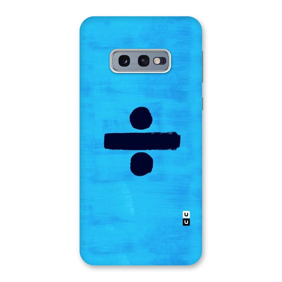 Math And Blue Back Case for Galaxy S10e