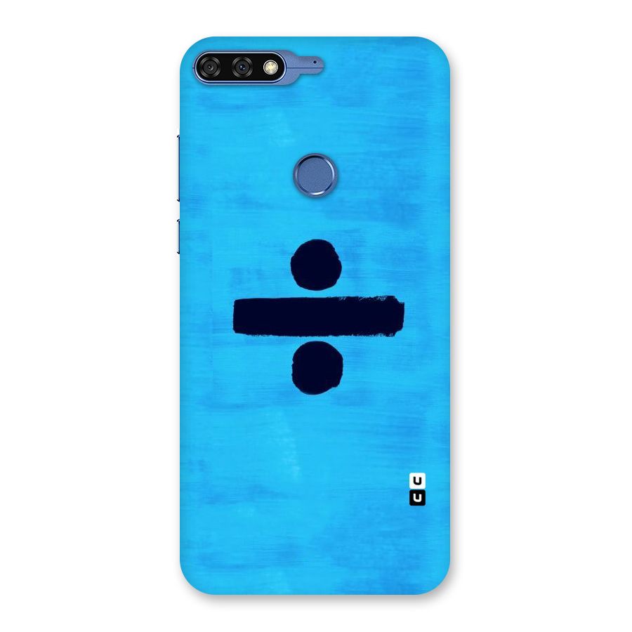 Math And Blue Back Case for Honor 7C