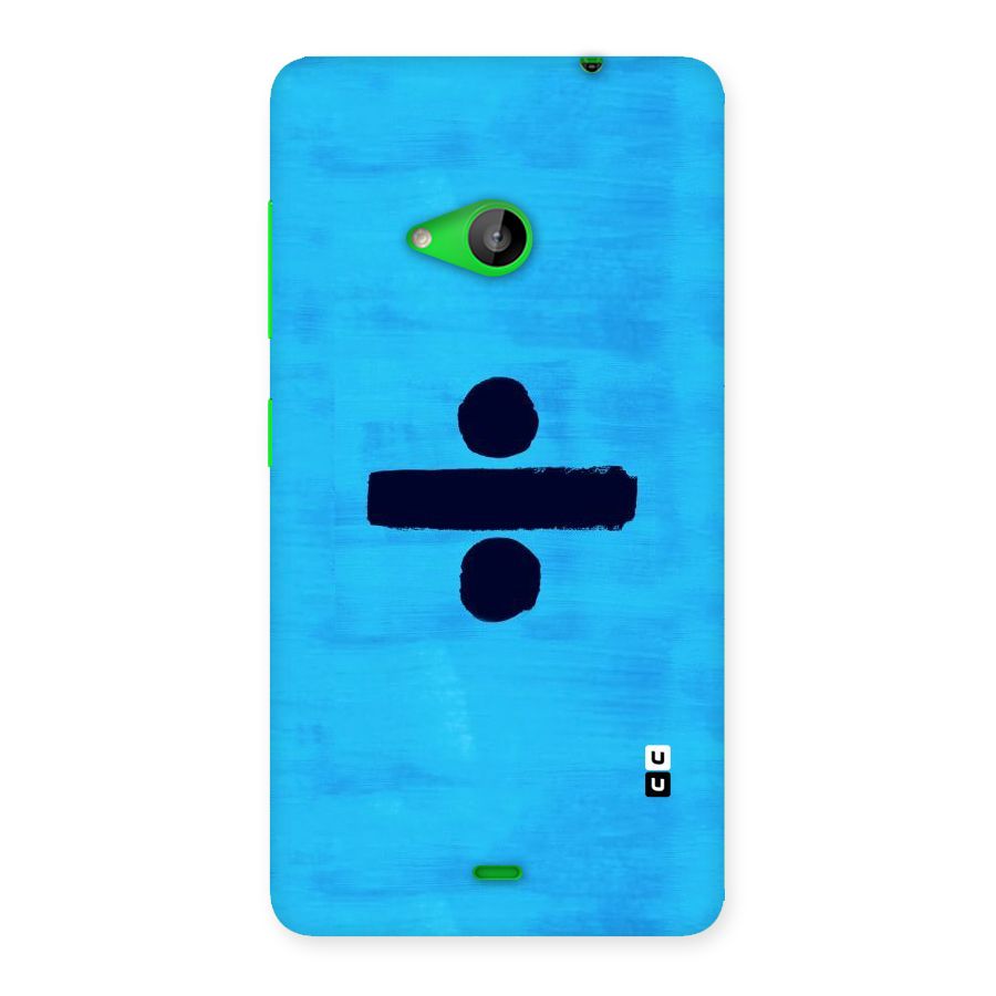 Math And Blue Back Case for Lumia 535