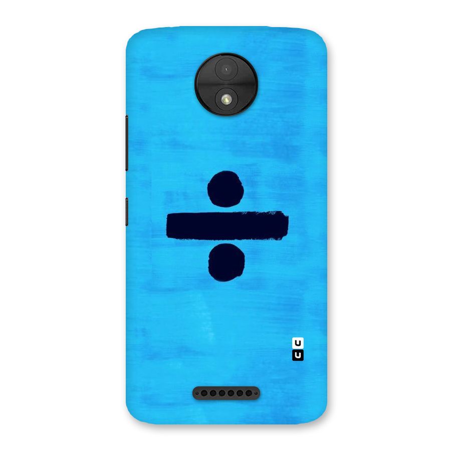Math And Blue Back Case for Moto C