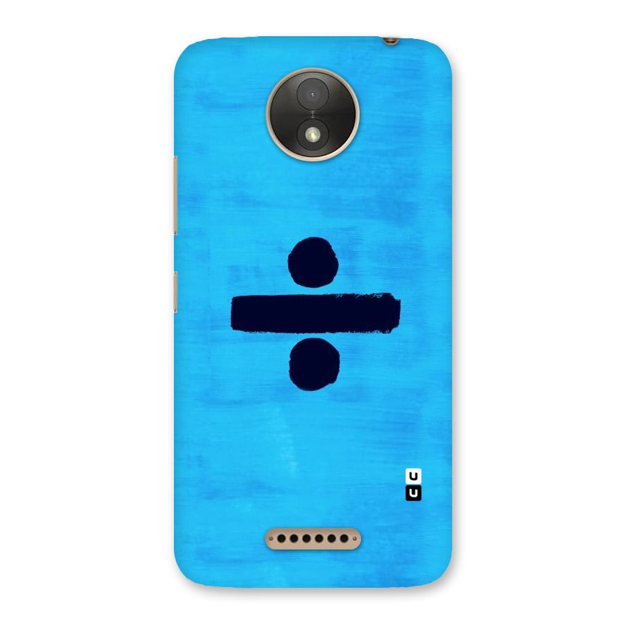 Math And Blue Back Case for Moto C Plus