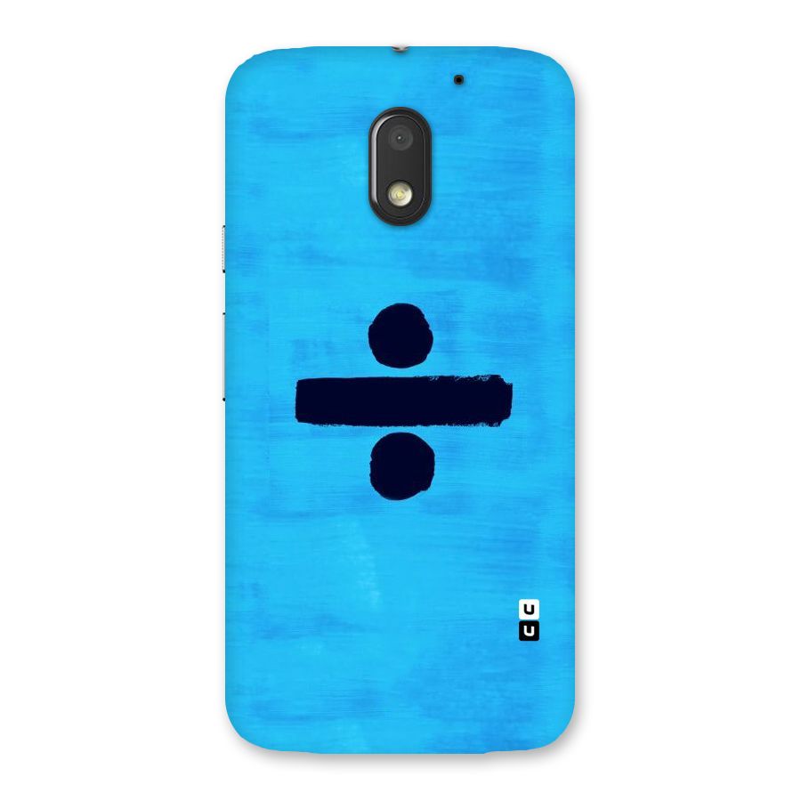 Math And Blue Back Case for Moto E3 Power