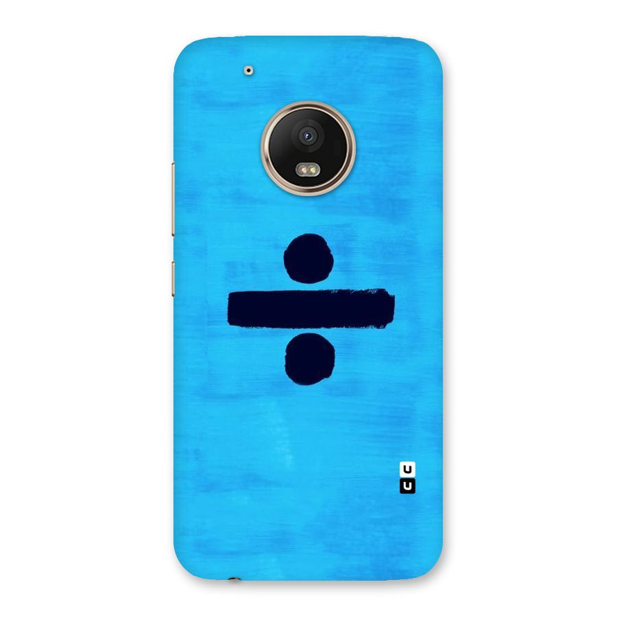 Math And Blue Back Case for Moto G5 Plus