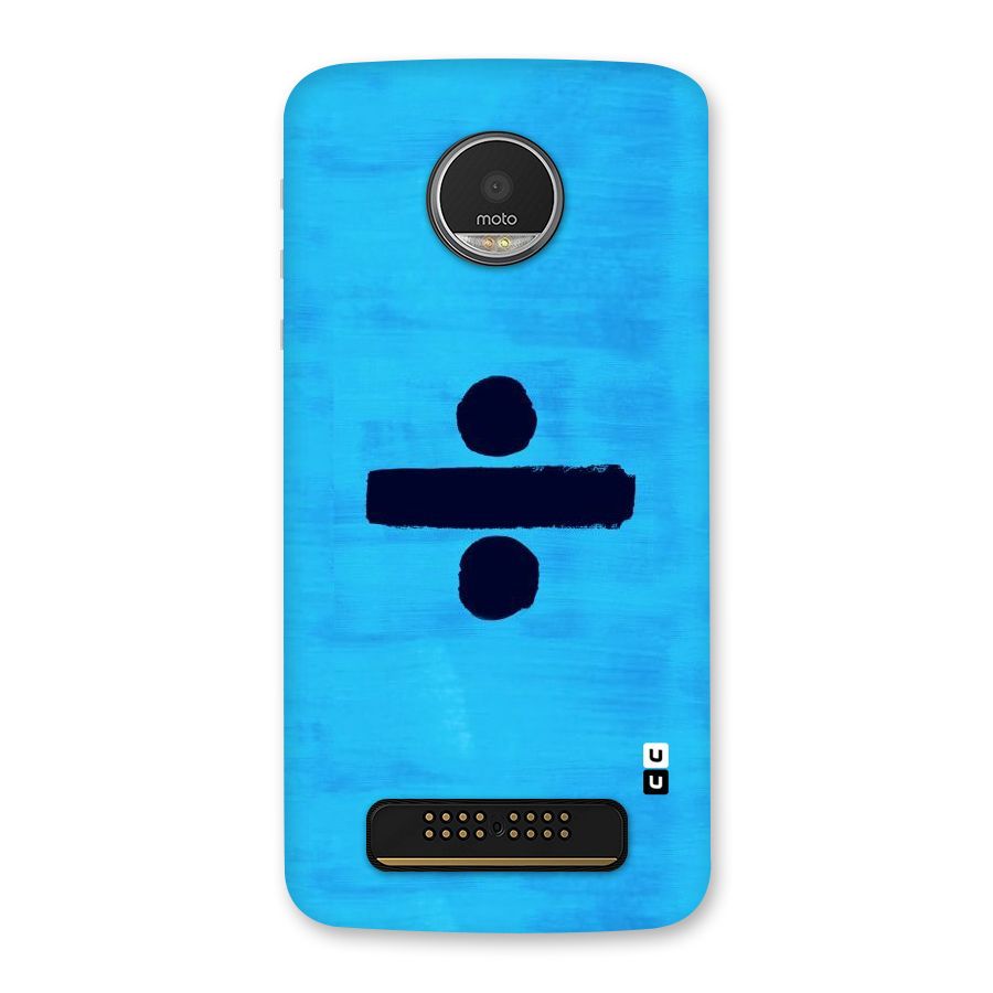 Math And Blue Back Case for Moto Z Play