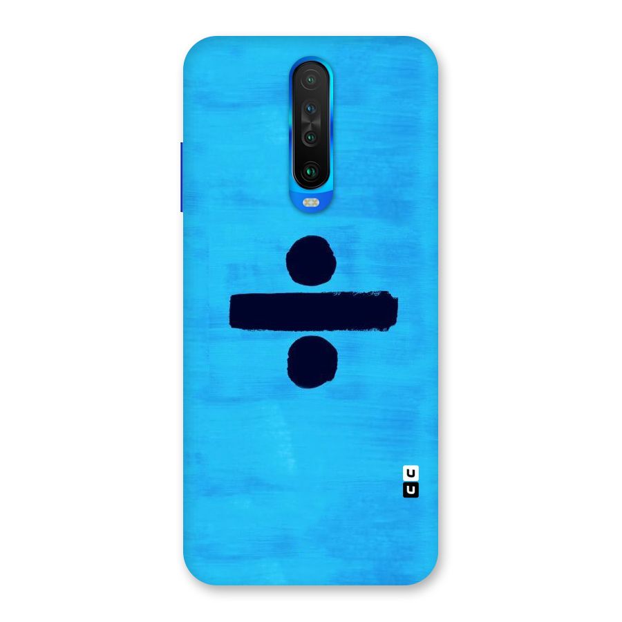 Math And Blue Back Case for Poco X2