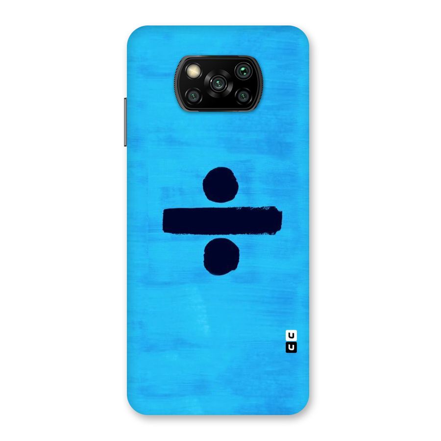 Math And Blue Back Case for Poco X3