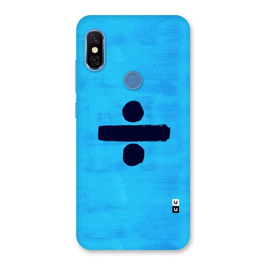 Math And Blue Back Case for Redmi Note 6 Pro