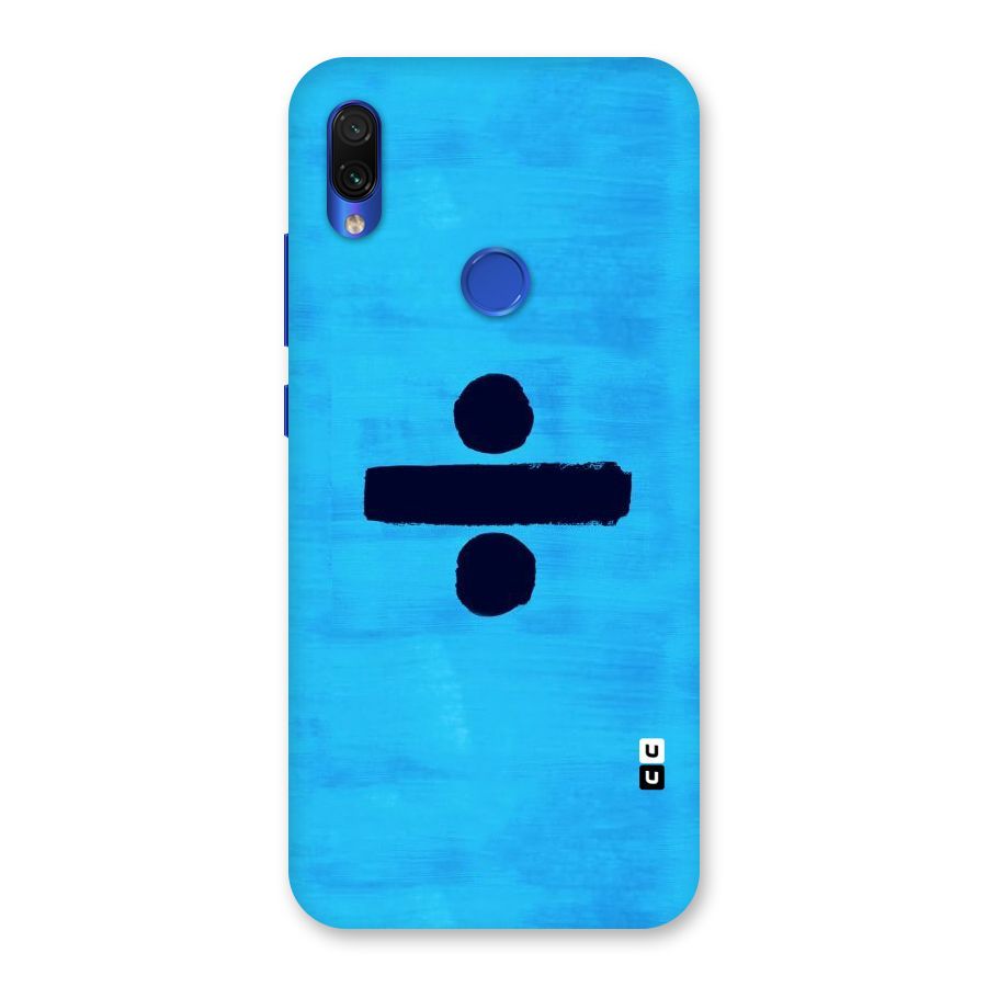 Math And Blue Back Case for Redmi Note 7S
