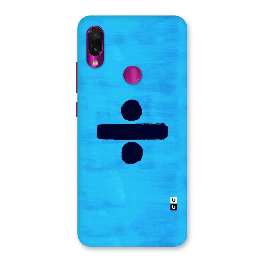 Math And Blue Back Case for Redmi Note 7 Pro
