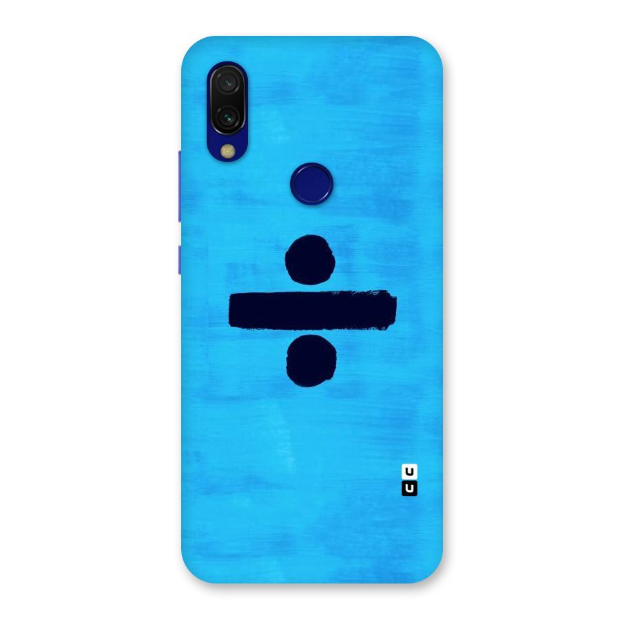 Math And Blue Back Case for Redmi Y3