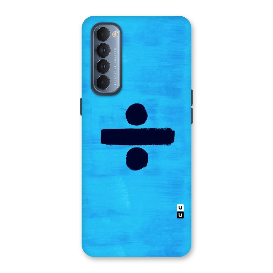 Math And Blue Back Case for Reno4 Pro