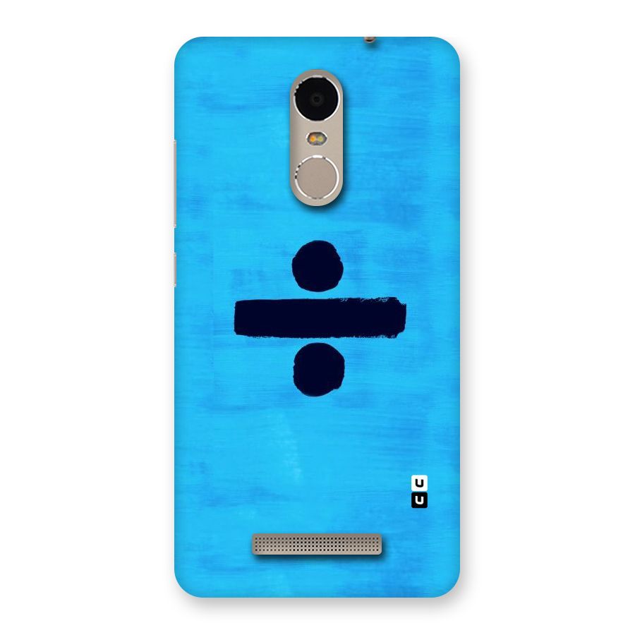 Math And Blue Back Case for Xiaomi Redmi Note 3