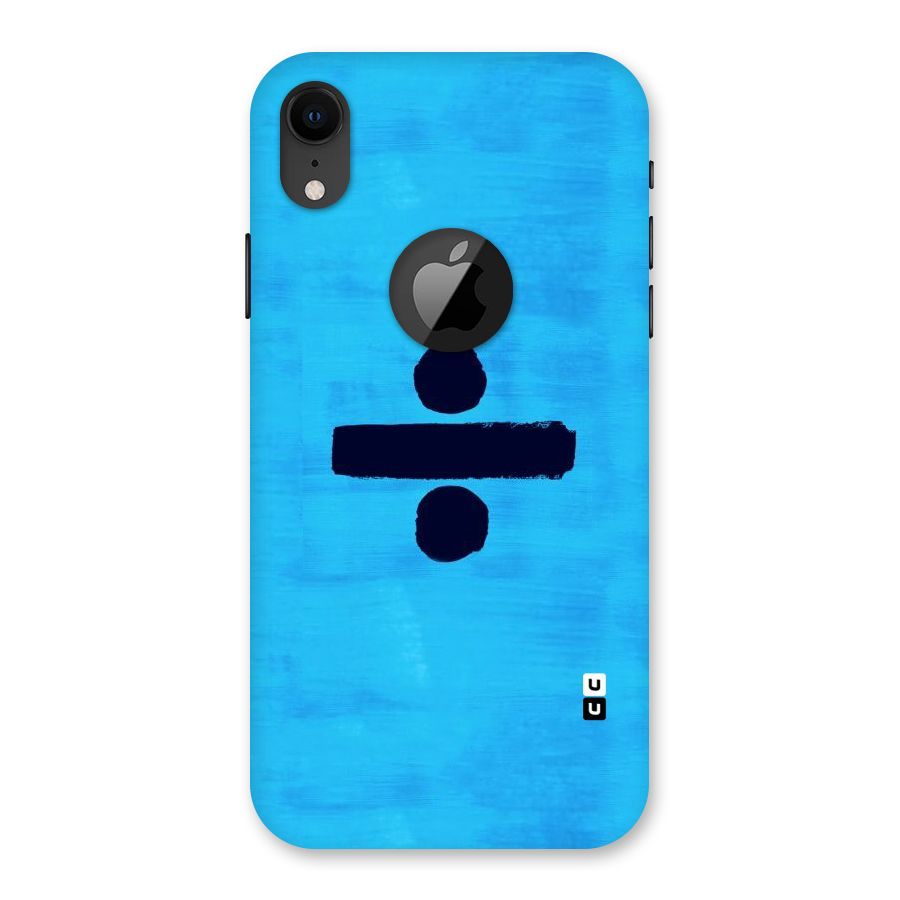 Math And Blue Back Case for iPhone XR Logo Cut