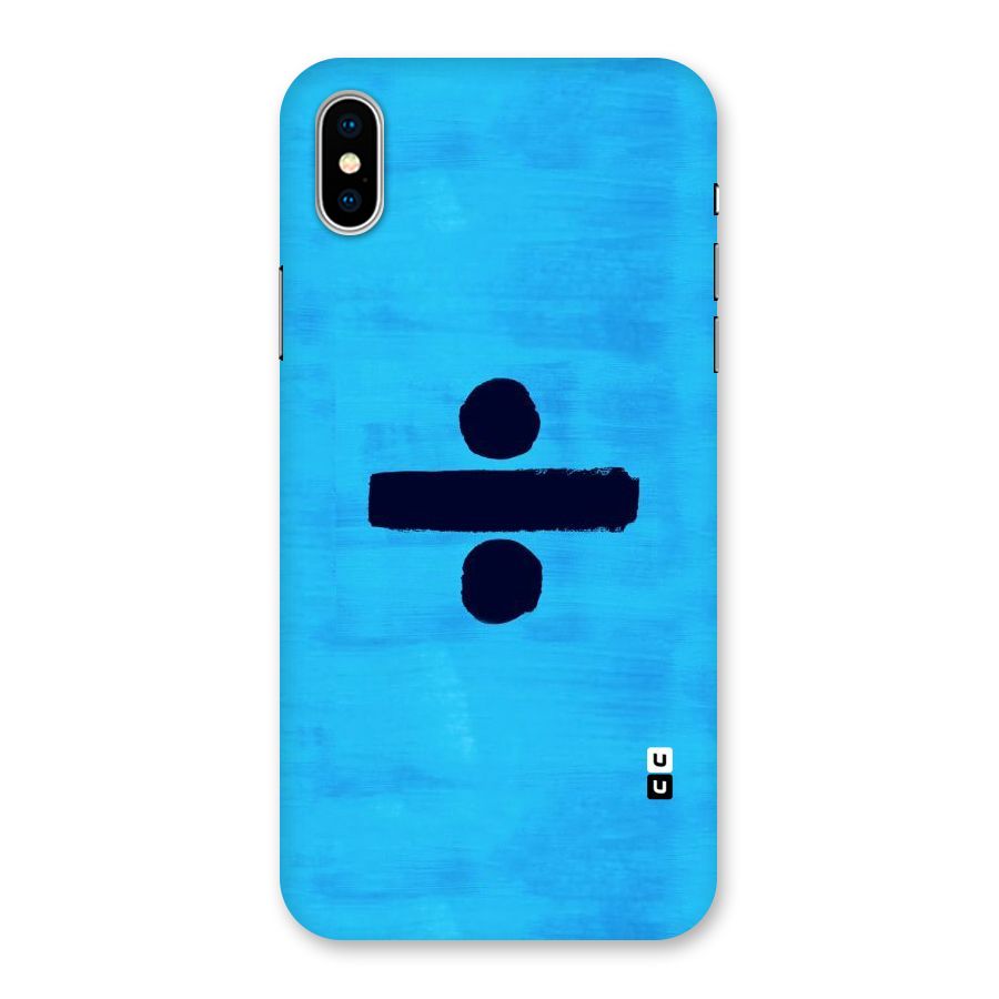 Math And Blue Back Case for iPhone XS