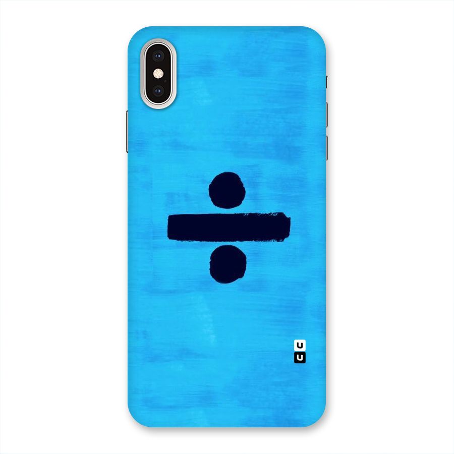 Math And Blue Back Case for iPhone XS Max