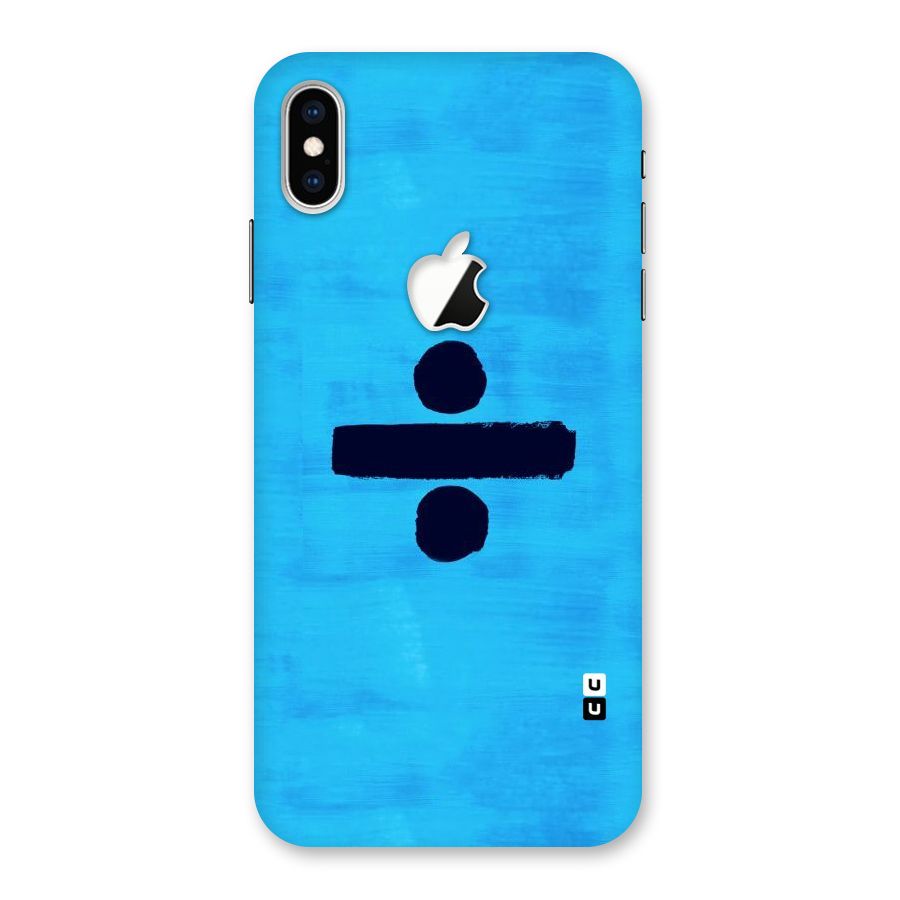Math And Blue Back Case for iPhone XS Max Apple Cut
