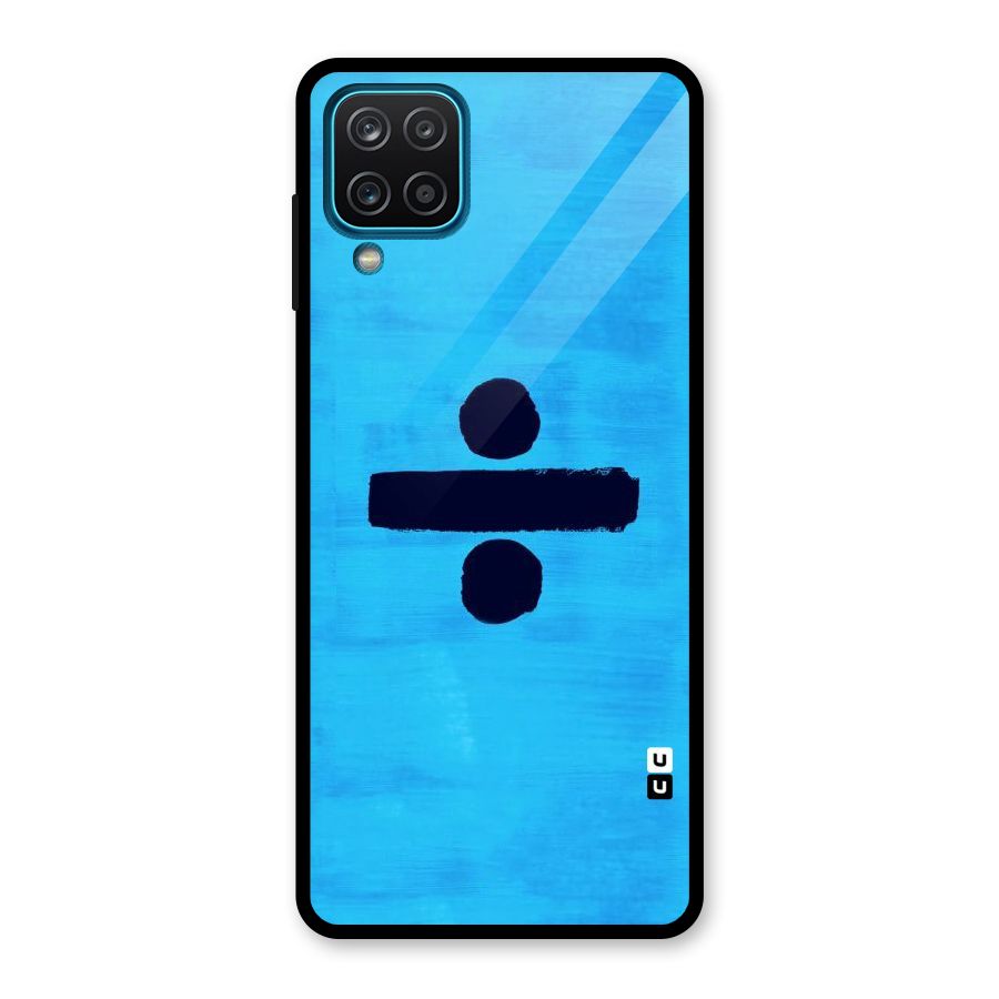 Math And Blue Glass Back Case for Galaxy A12