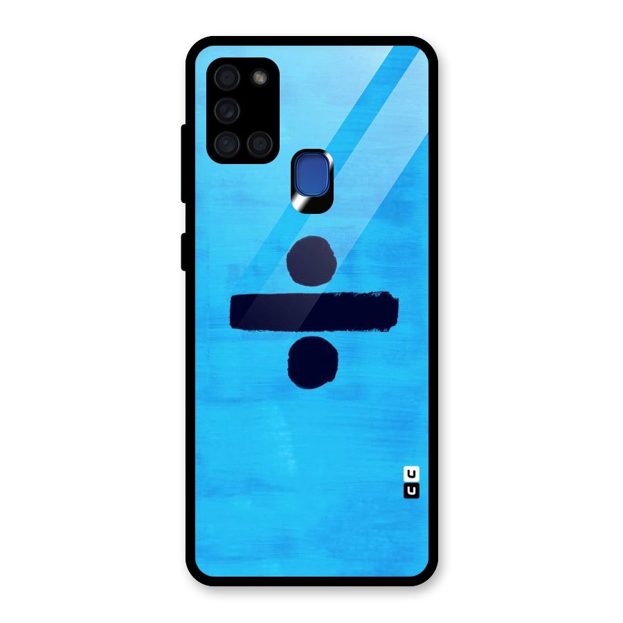 Math And Blue Glass Back Case for Galaxy A21s