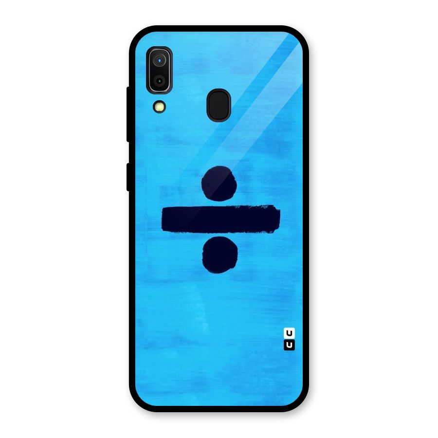 Math And Blue Glass Back Case for Galaxy A30