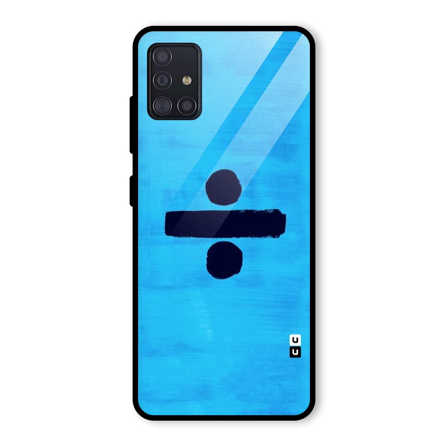 Math And Blue Glass Back Case for Galaxy A51