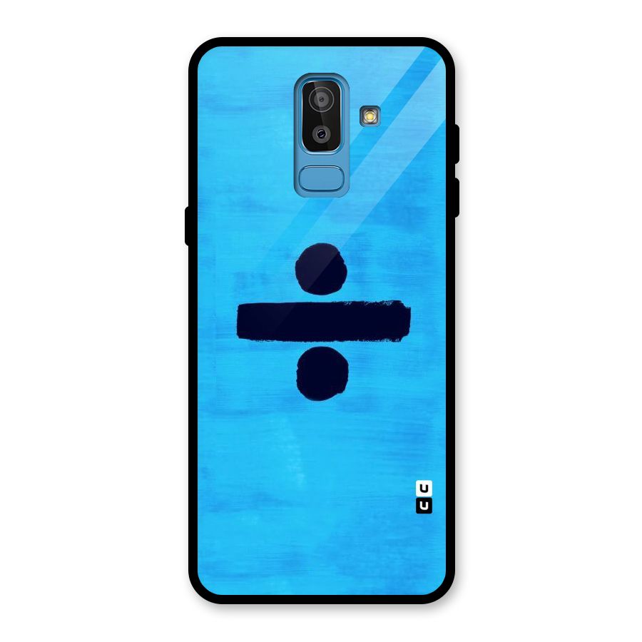 Math And Blue Glass Back Case for Galaxy J8