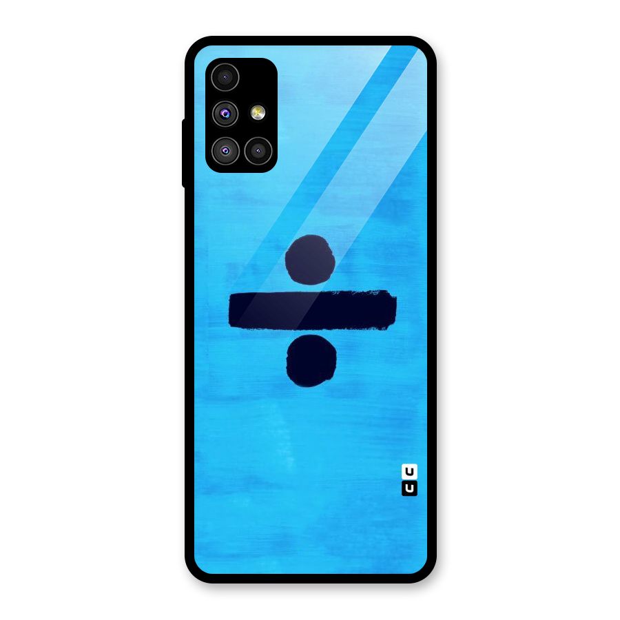 Math And Blue Glass Back Case for Galaxy M51