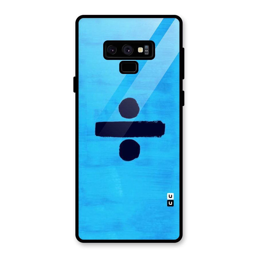 Math And Blue Glass Back Case for Galaxy Note 9