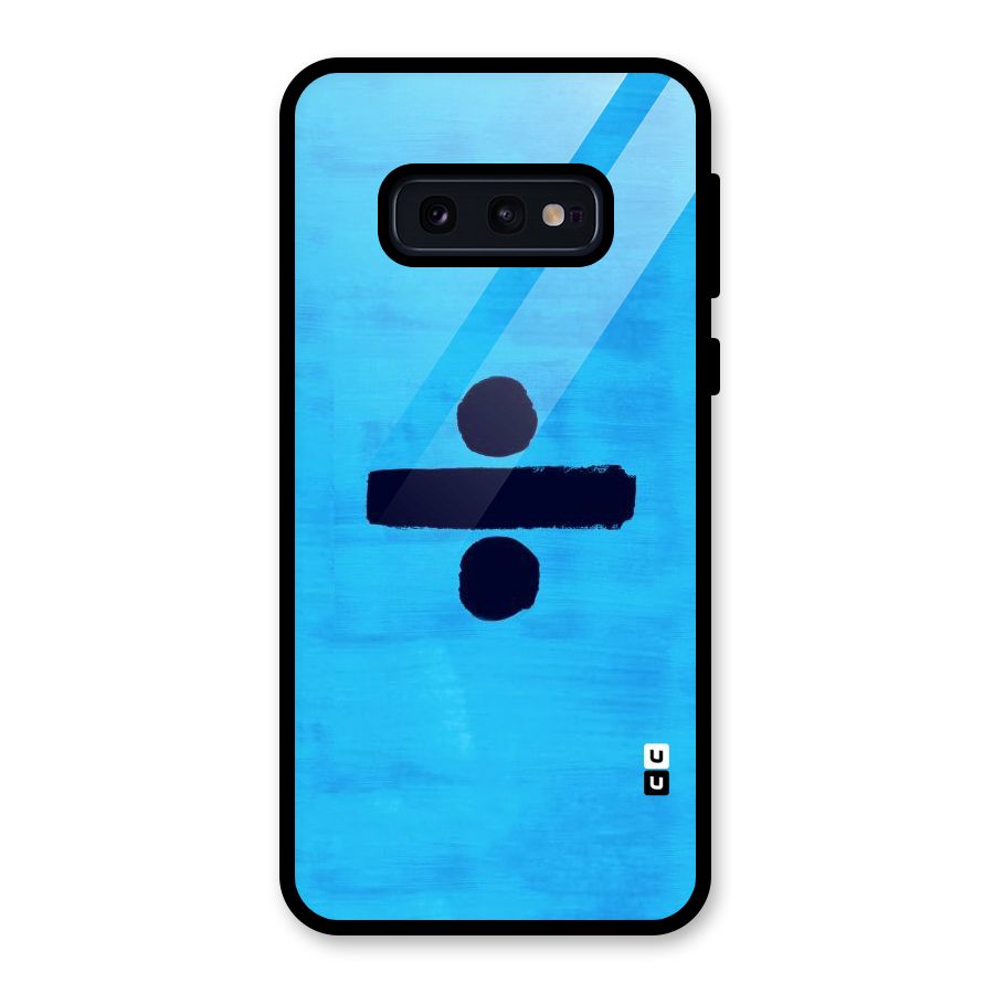 Math And Blue Glass Back Case for Galaxy S10e