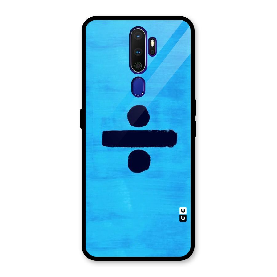 Math And Blue Glass Back Case for Oppo A9 (2020)