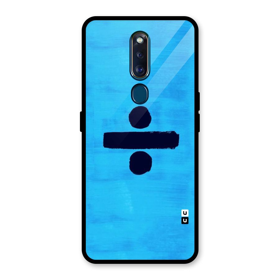Math And Blue Glass Back Case for Oppo F11 Pro