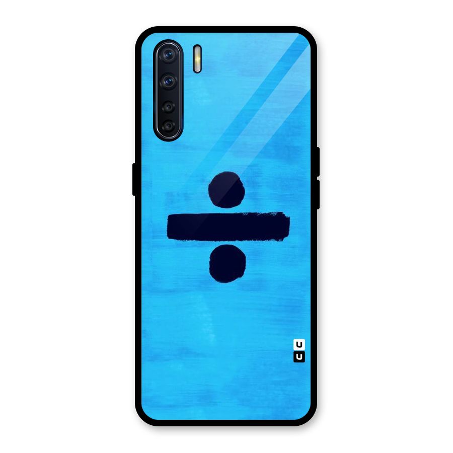 Math And Blue Glass Back Case for Oppo F15