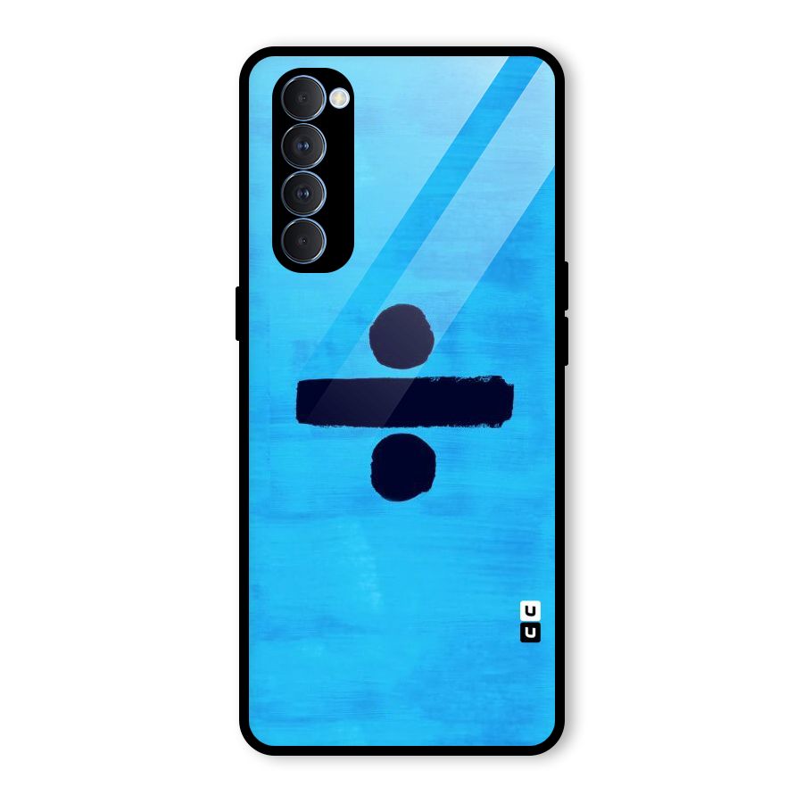 Math And Blue Glass Back Case for Oppo Reno4 Pro