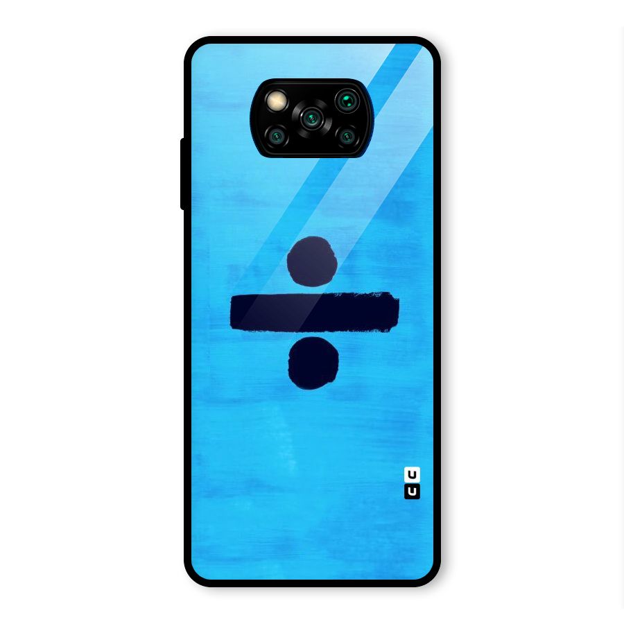 Math And Blue Glass Back Case for Poco X3 Pro