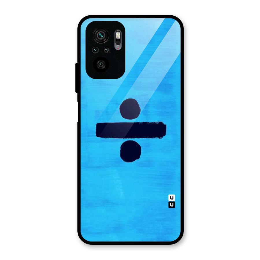 Math And Blue Glass Back Case for Redmi Note 10S