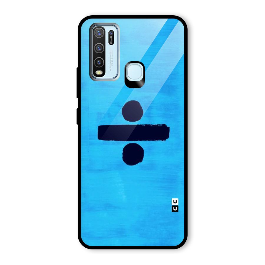 Math And Blue Glass Back Case for Vivo Y30