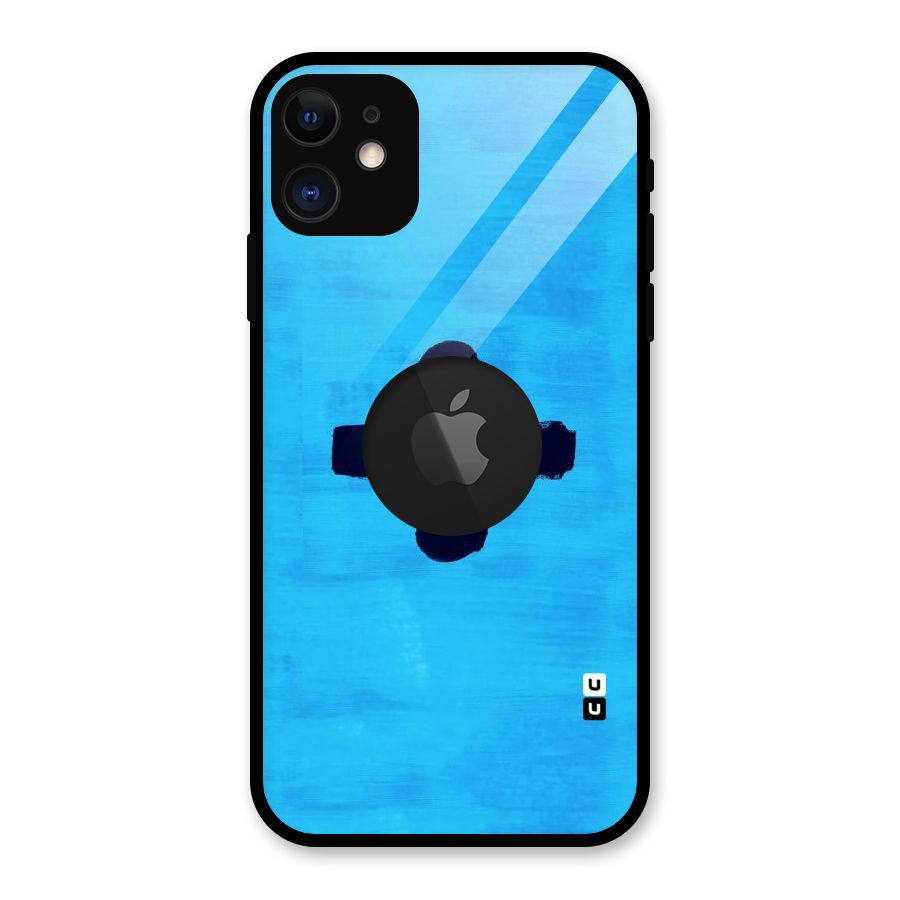 Math And Blue Glass Back Case for iPhone 11 Logo Cut