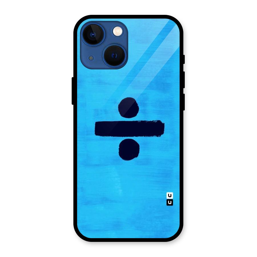Math And Blue Glass Back Case for iPhone 13 Mini
