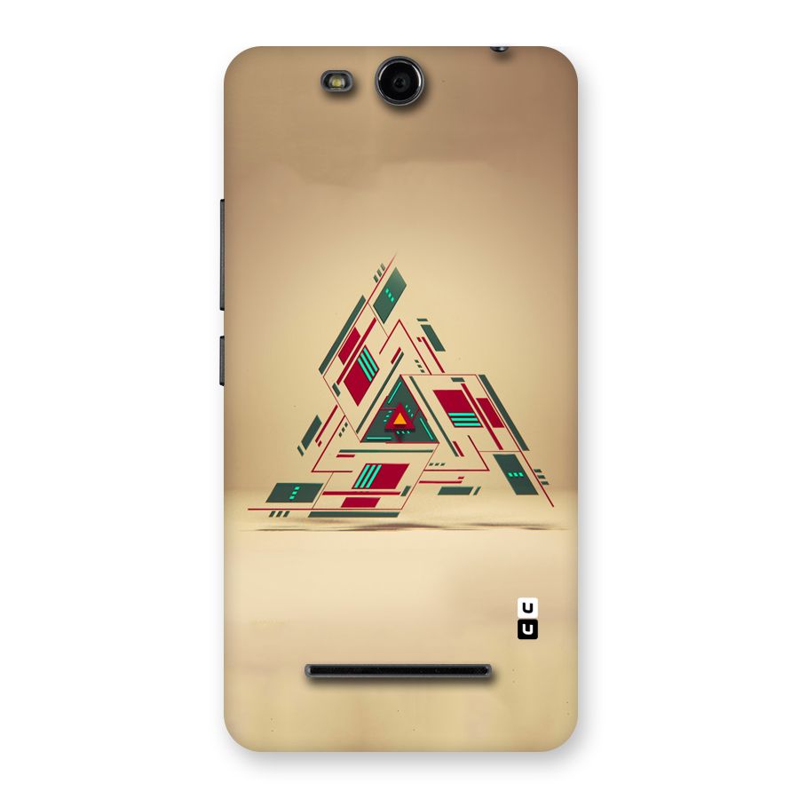 Maze Triangle Back Case for Micromax Canvas Juice 3 Q392