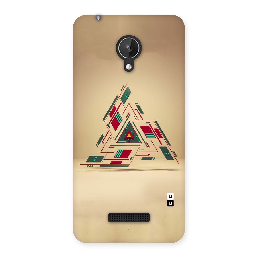Maze Triangle Back Case for Micromax Canvas Spark Q380