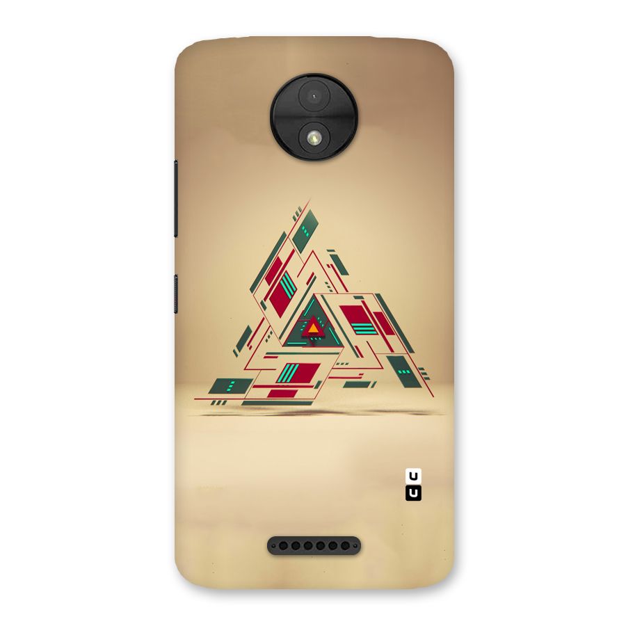 Maze Triangle Back Case for Moto C