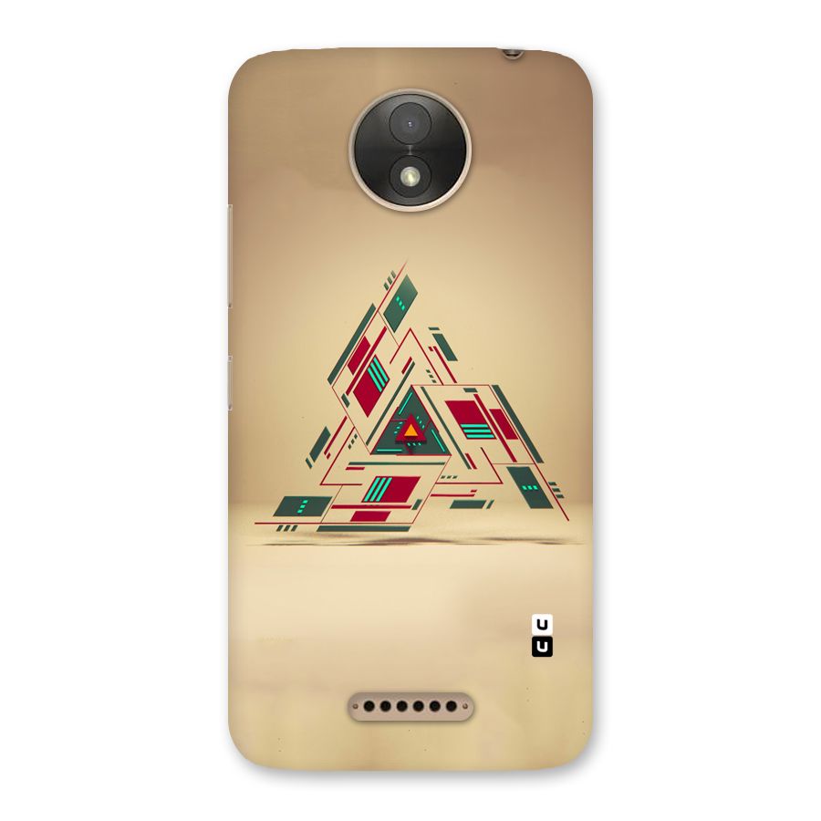 Maze Triangle Back Case for Moto C Plus