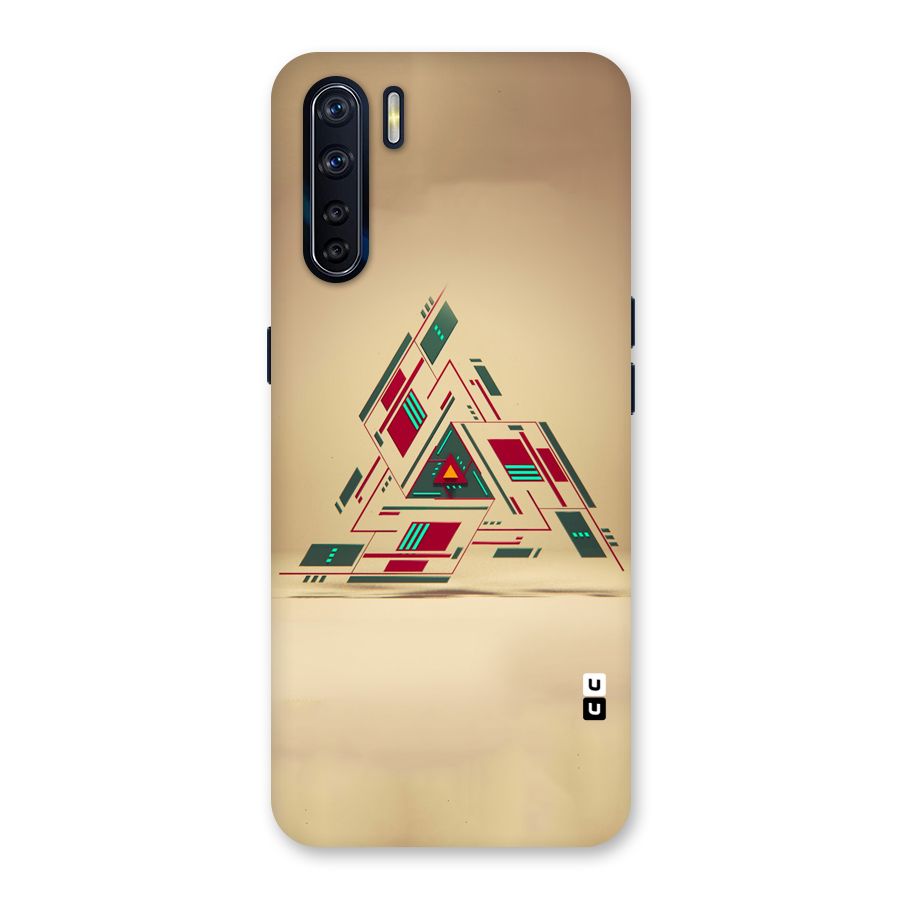 Maze Triangle Back Case for Oppo F15