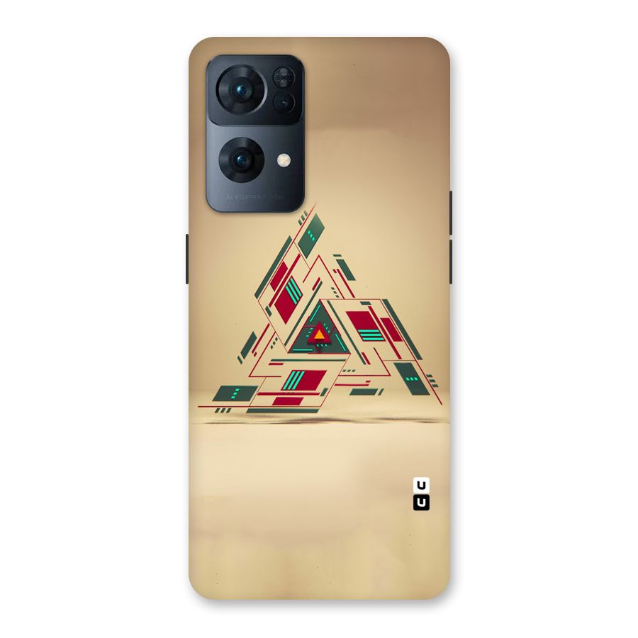 Maze Triangle Back Case for Oppo Reno7 Pro 5G